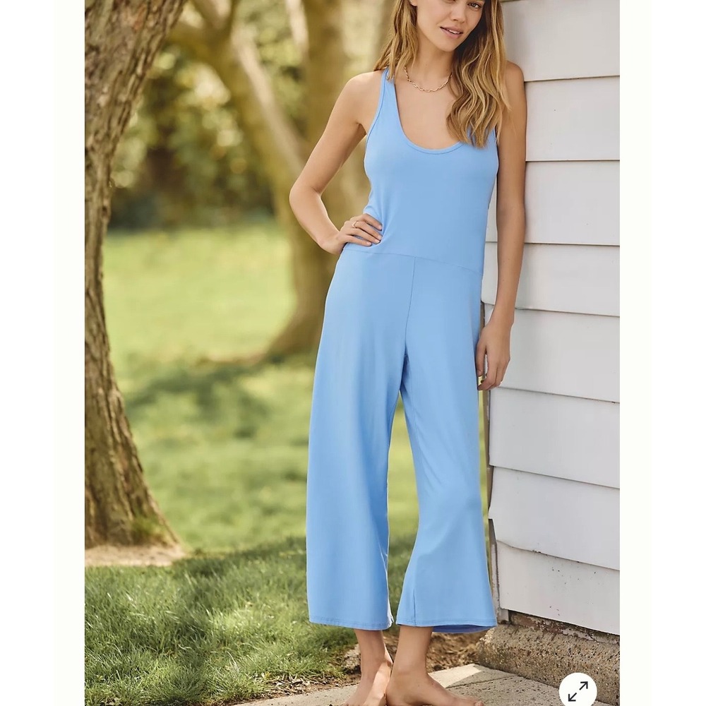Beyond Yoga S Featherweight Hang Loose Lounge Jumpsuit Blue